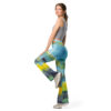 Abstract Landscape Flare Leggings