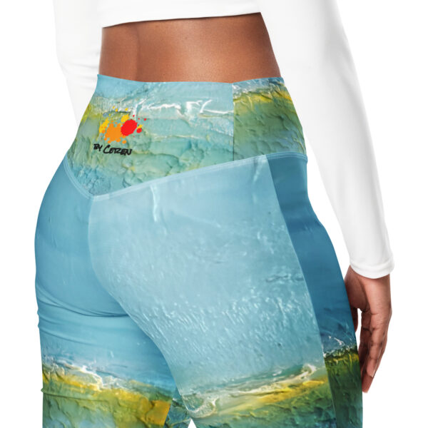 Abstract Landscape Flare Leggings