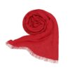 Light Scarf - Lightweight Red Fringed Fashion Scarf