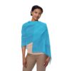 Light Scarf - Lightweight Turquoise Fringed Fashion Scarf