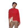 Light Scarf - Lightweight Red Fringed Fashion Scarf
