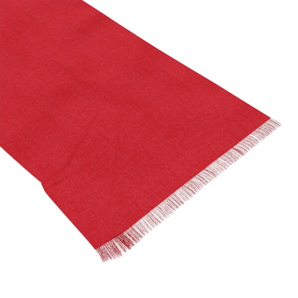 Light Scarf - Lightweight Red Fringed Fashion Scarf