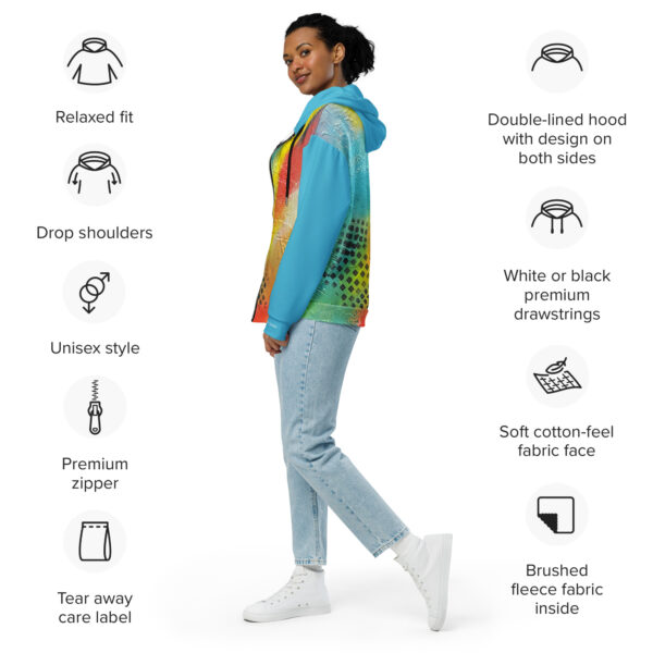 all-over-print-recycled-unisex-zip-hoodie-white-left-699d40b3e7ba0.jpg Recycled Unisex Zip Hoodie | "Red Rasta" (Turquoise)