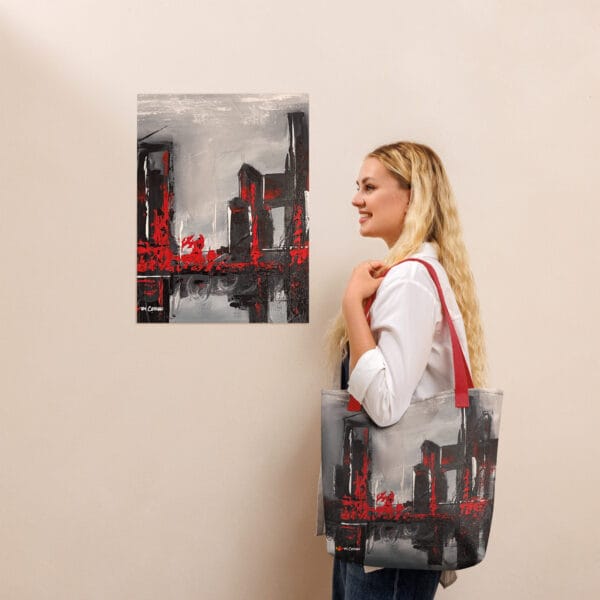 Tote Bag- "Fragments of Fire"