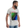 Unisex Short Sleeve V-Neck T-Shirt | "Two Sides of the Silence"