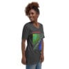 Unisex Short Sleeve V-Neck T-Shirt | "Two Sides of the Silence"