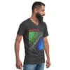 Unisex Short Sleeve V-Neck T-Shirt | "Two Sides of the Silence"