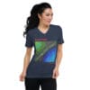 Unisex Short Sleeve V-Neck T-Shirt | "Two Sides of the Silence"