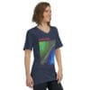Unisex Short Sleeve V-Neck T-Shirt | "Two Sides of the Silence"
