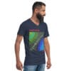 Unisex Short Sleeve V-Neck T-Shirt | "Two Sides of the Silence"