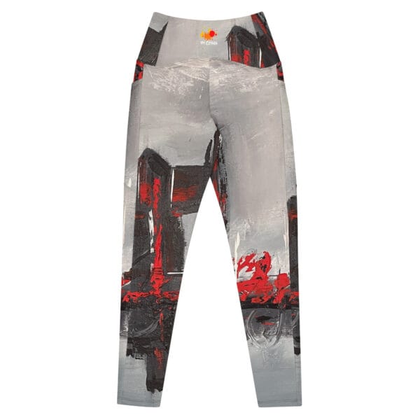 Leggings With Pockets | "Fragments of Fire"