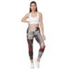 Leggings With Pockets | "Fragments of Fire"