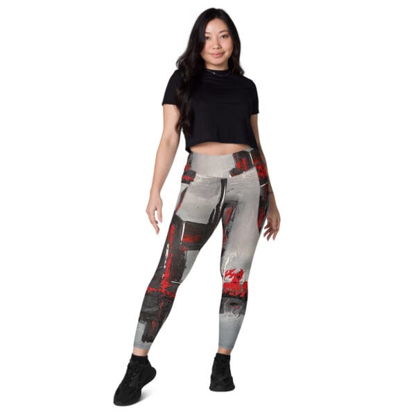 Leggings With Pockets | "Fragments of Fire"