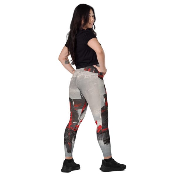 Leggings With Pockets | "Fragments of Fire"