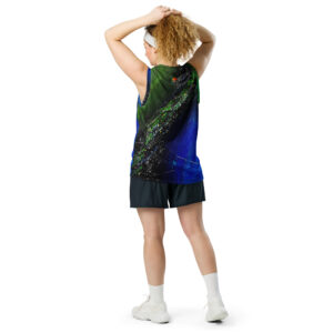 Recycled Unisex Basketball Jersey | "Two Sides of the Silence"