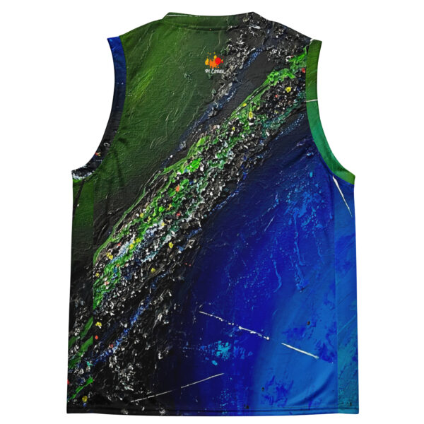 Recycled Unisex Basketball Jersey | "Two Sides of the Silence"