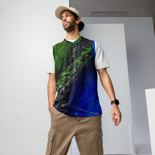 Recycled Unisex Basketball Jersey | "Two Sides of the Silence"