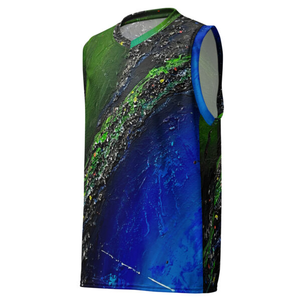 Recycled Unisex Basketball Jersey | "Two Sides of the Silence"