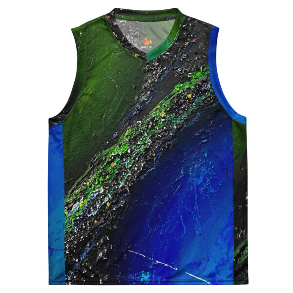 Recycled Unisex Basketball Jersey | "Two Sides of the Silence"